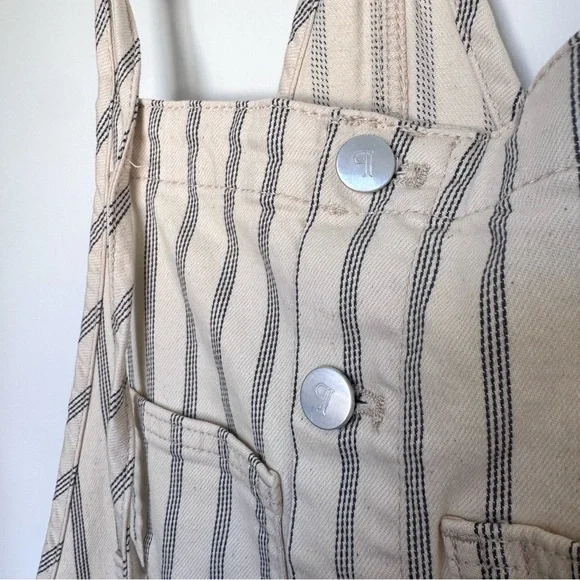 Pilcro Denim Stripe Painter Overalls - Picture 6 of 16